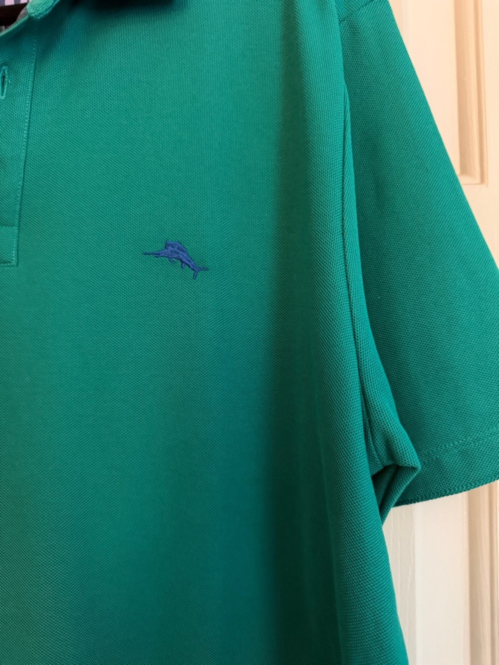 Tommy Bahama Emerald Green Polo  - High Performance Ultra Comfortable - Picture 4 of 6